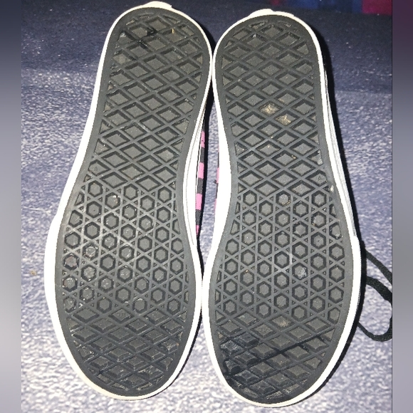 Vans Old Skool Sk8-Hi Zip Checkerboard Kids Size 2 - Picture 6 of 8